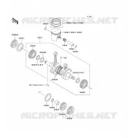 VILEBREQUIN/PISTON pour Kawasaki JET SKI 550SX