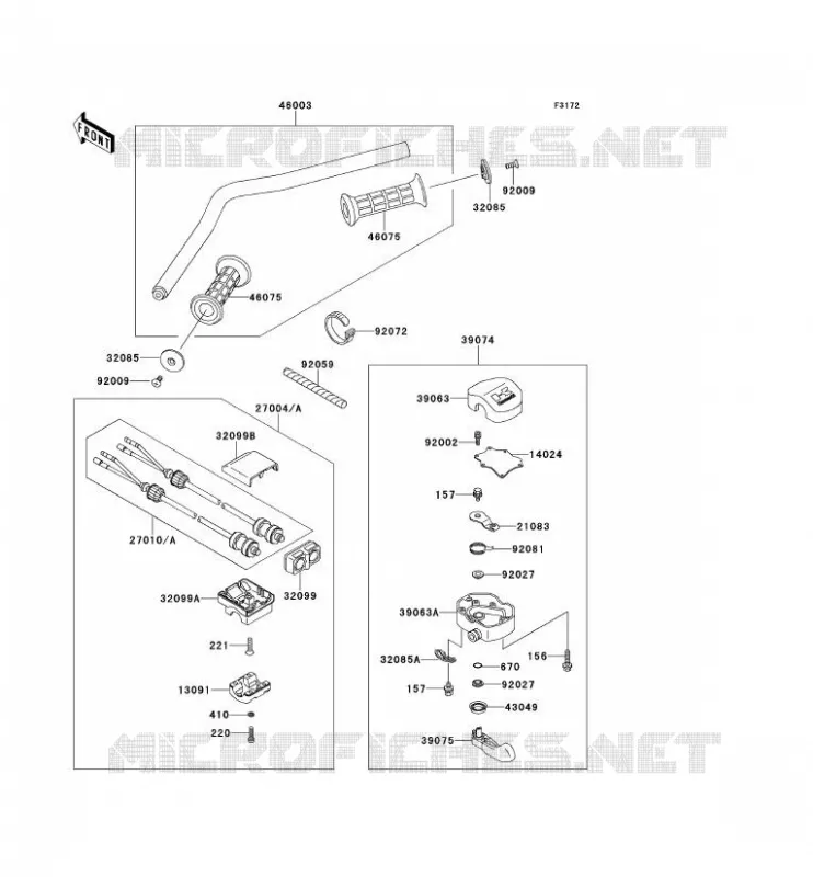 GUIDON Kawasaki JET SKI 550 1991 JET SKI 550SX  JS550-C1