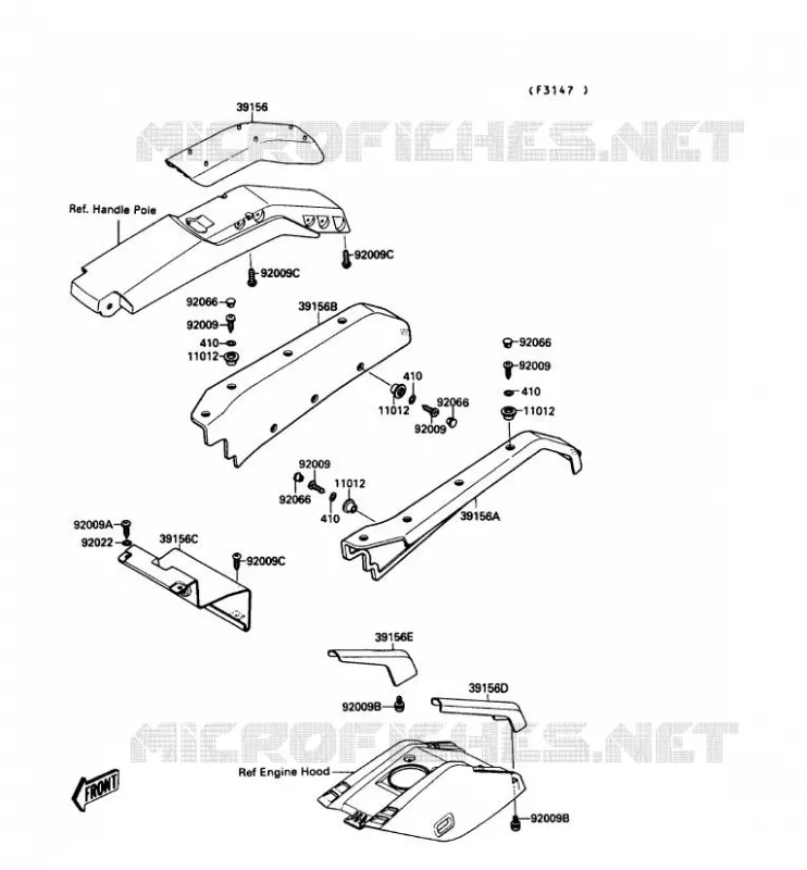 MOUSSES Kawasaki JET SKI 650 1990 JET SKI 650SX  JS650-A4