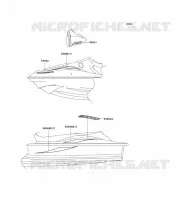 STICKER(WHITE) pour Kawasaki JET SKI STX-12F
