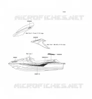 STICKER(WHITE) pour Kawasaki JET SKI STX-12F