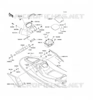 PIECE COQUE MILIEU pour Kawasaki JET SKI STX-12F