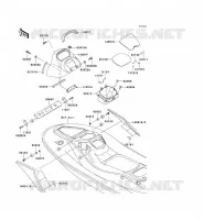 PIECE COQUE MILIEU pour Kawasaki JET SKI STX-15F