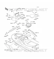 PIECE COQUE MILIEU pour Kawasaki JET SKI STX-15F