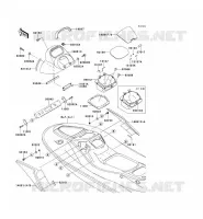PIECE COQUE MILIEU pour Kawasaki JET SKI STX-15F