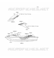 STICKER(WHITE) pour Kawasaki JET SKI STX-15F