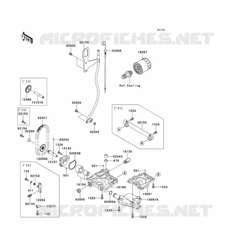 POMPE A HUILE Kawasaki JET SKI 1500 2011 JET SKI STX-15F  JT1500ABF
