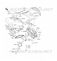 PIECE COQUE MILIEU pour Kawasaki JET SKI ULTRA 250X