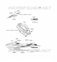 STICKER(BLEU)(US) pour Kawasaki JET SKI ULTRA 250X