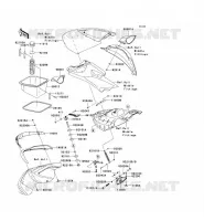 PIECE COQUE AV pour Kawasaki JET SKI ULTRA LX