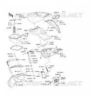 PIECE COQUE AV pour Kawasaki JET SKI ULTRA LX