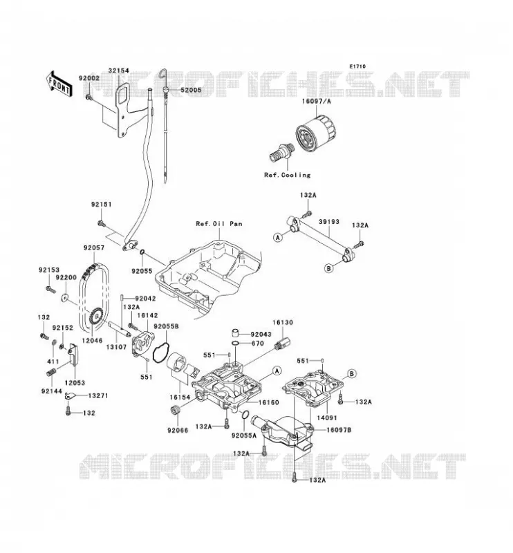 POMPE A HUILE Kawasaki JET SKI 1500 2010 JET SKI STX  JT1500DAF