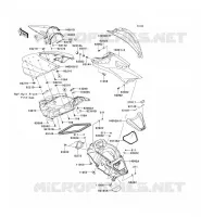 PIECE COQUE MILIEU pour Kawasaki JET SKI ULTRA 300X