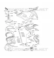 PIECE COQUE AV pour Kawasaki JET SKI ULTRA 300LX