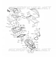 PIECE COQUE MILIEU pour Kawasaki JET SKI ULTRA LX