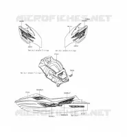 STICKER(EBONY) pour Kawasaki JET SKI ULTRA LX