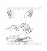 STICKER(EBONY) pour Kawasaki JET SKI ULTRA LX