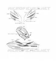 STICKER(WHITE) pour Kawasaki JET SKI ULTRA LX