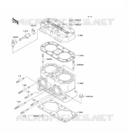 CULASSE/CYLINDRE pour Kawasaki JET SKI ST