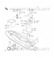 PIECE COQUE pour Kawasaki JET SKI ST