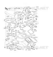 PIECE COQUE(2/2) pour Kawasaki JET SKI STS