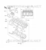 CARTER MOTEUR(S) pour Kawasaki JET SKI 900 STS