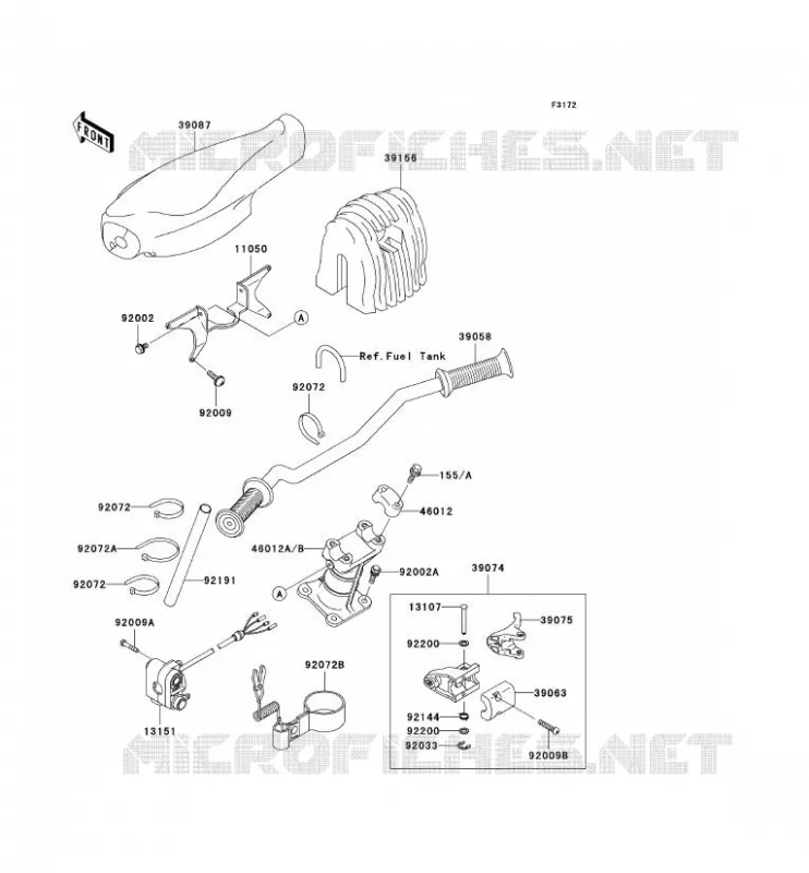 GUIDON Kawasaki JET SKI 900 2004 JET SKI 900 STX  JT900-E1