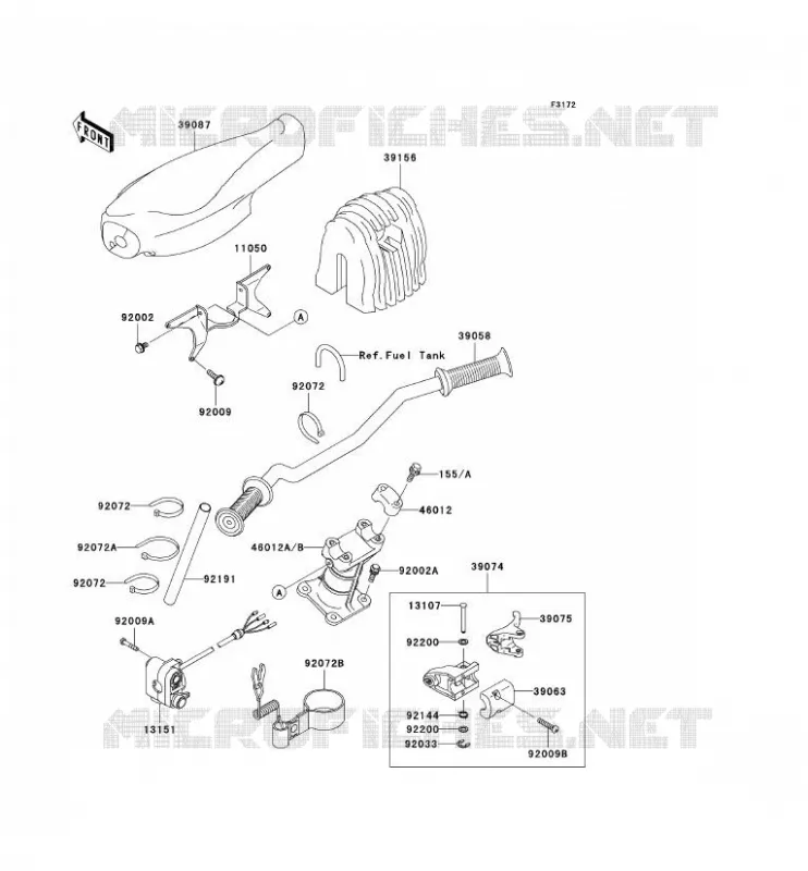 GUIDON Kawasaki JET SKI 900 2004 JET SKI 900 STX  JT900-E1
