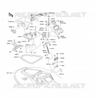 PIECE COQUE AV pour Kawasaki JET SKI 900 STX