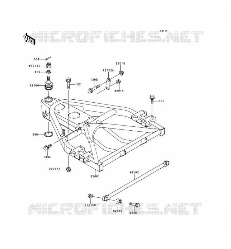 BRAS OSCILLANT Kawasaki SSV 300 no_year MULE 500  KAF300-A1