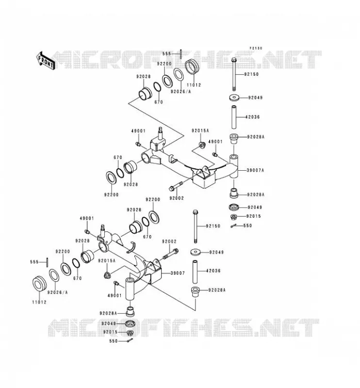 SUSPENSION Kawasaki SSV 300 no_year MULE 500  KAF300-A1