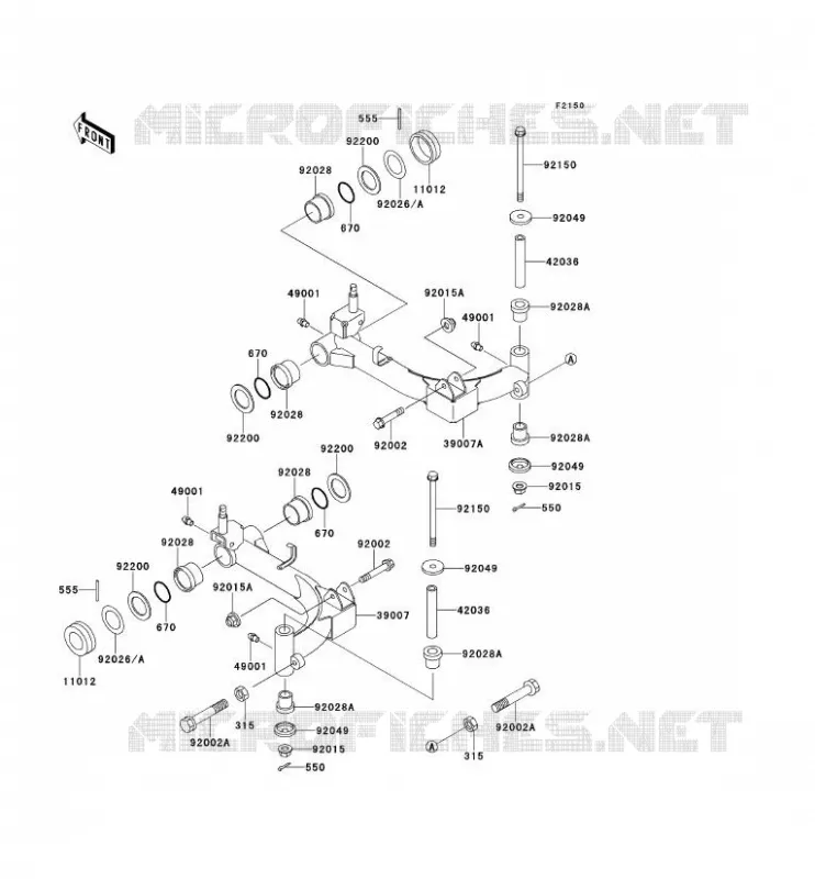 SUSPENSION Kawasaki SSV 300 no_year MULE 500  KAF300-B1