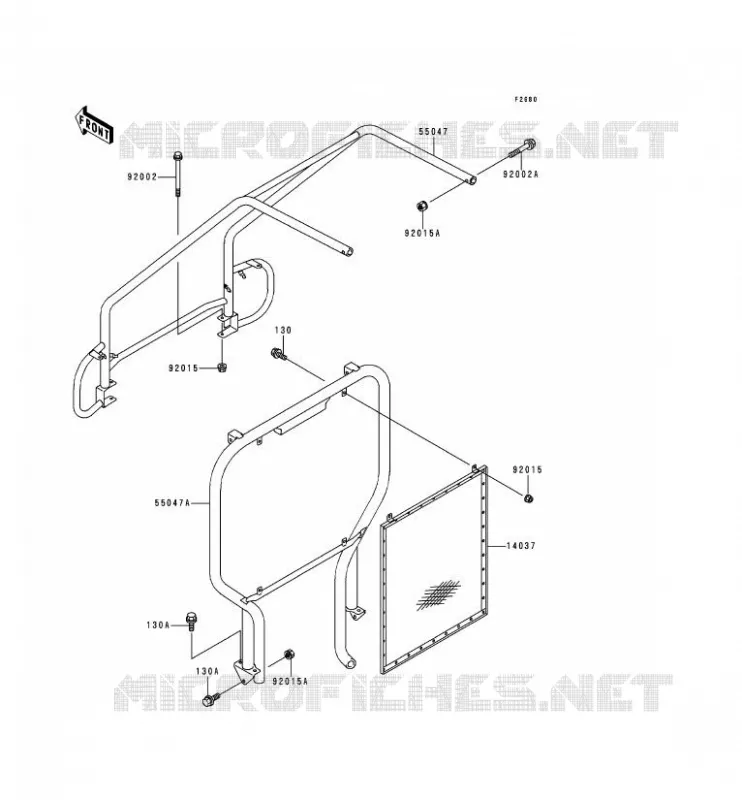 PROTECTION(S) Kawasaki SSV 300 1996 MULE 500  KAF300-B2