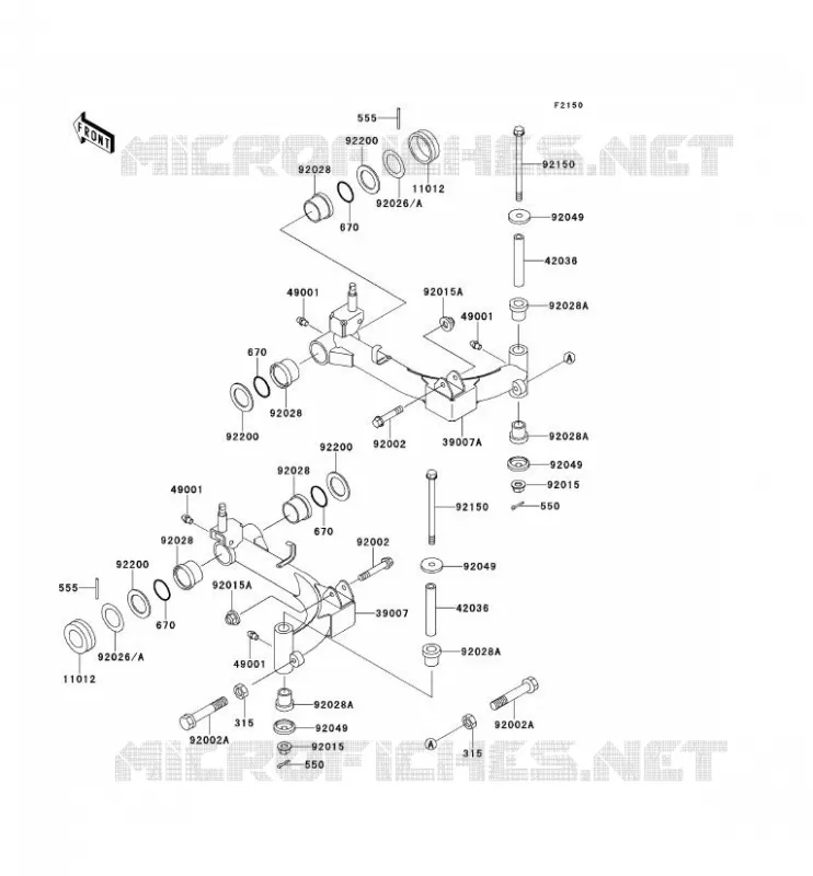 SUSPENSION Kawasaki SSV 300 no_year MULE 500  KAF300-B2