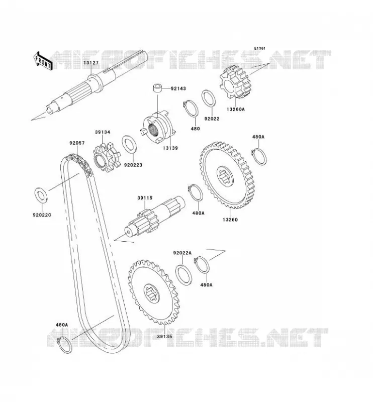 TRANSMISSION Kawasaki SSV 300 no_year MULE 500  KAF300-B2