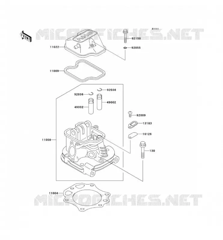 CULASSE Kawasaki SSV 300 no_year MULE 550  KAF300-C1