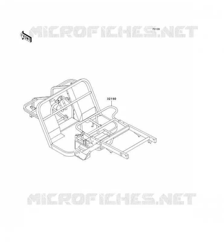CH&Acirc;SSIS Kawasaki SSV 300 no_year MULE 550  KAF300-C2