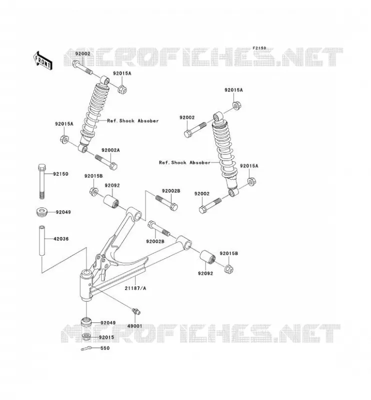 SUSPENSION Kawasaki SSV 300 no_year MULE 550  KAF300-C2