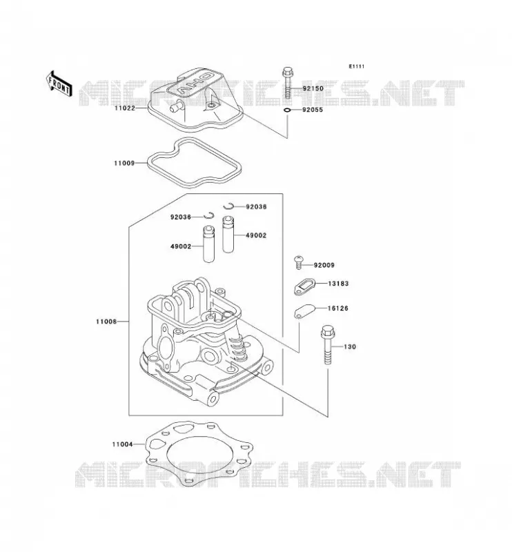 CULASSE Kawasaki SSV 300 1999 MULE 550  KAF300-C3