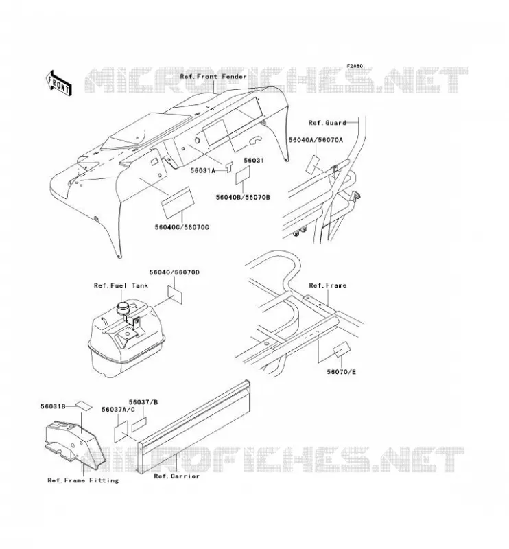 LABEL Kawasaki SSV 300 no_year MULE 550  KAF300-C3
