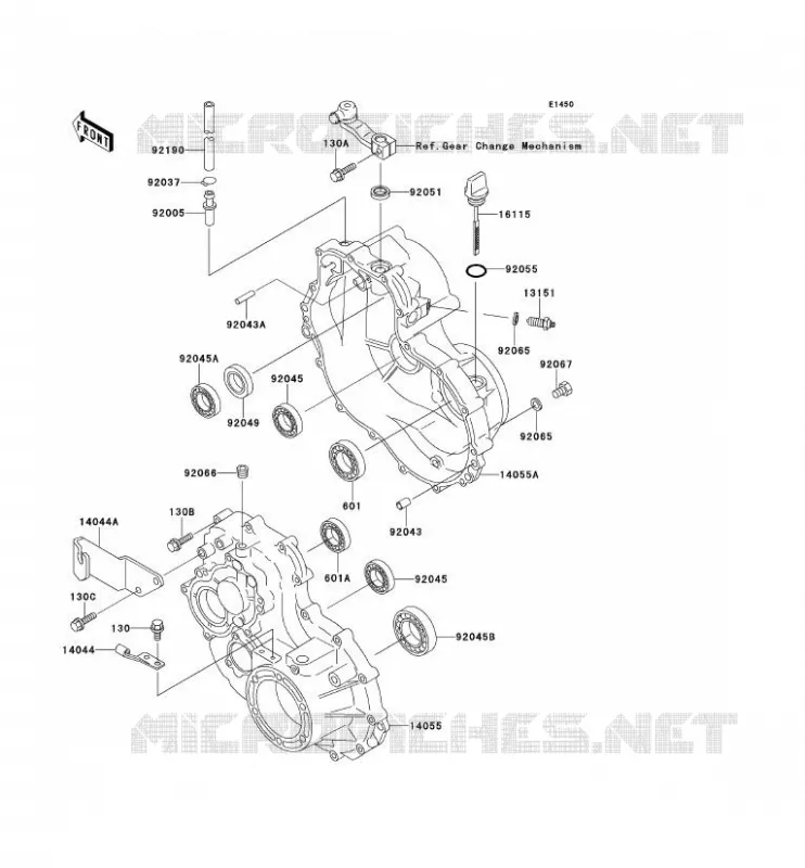 PONT Kawasaki SSV 300 2000 MULE 550  KAF300-C4