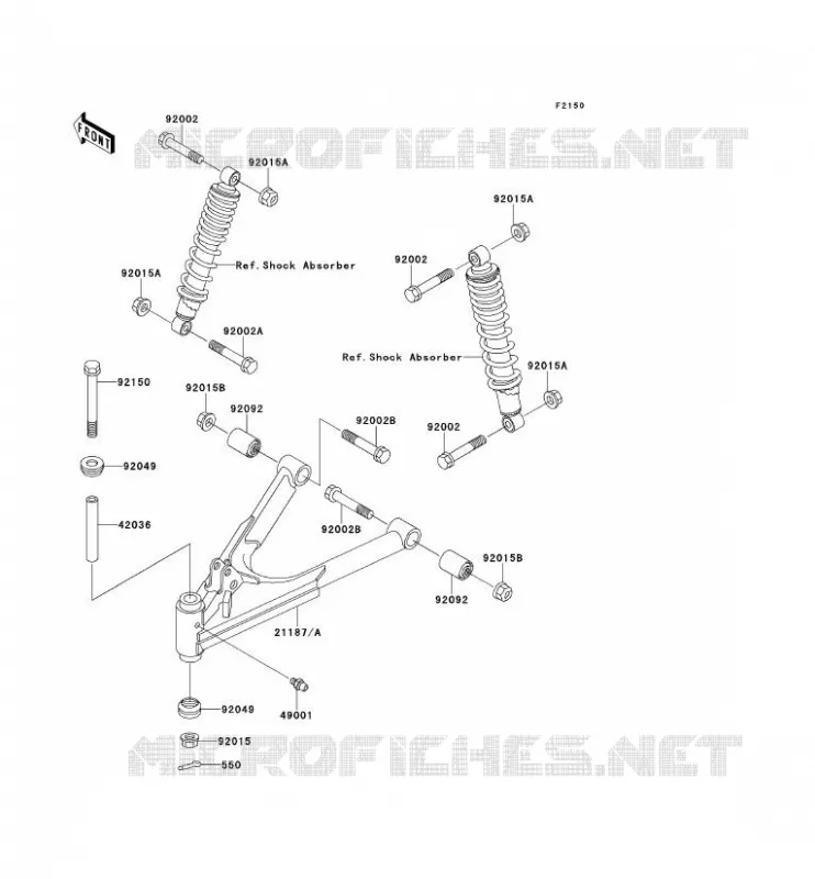 SUSPENSION Kawasaki SSV 300 2000 MULE 550  KAF300-C4