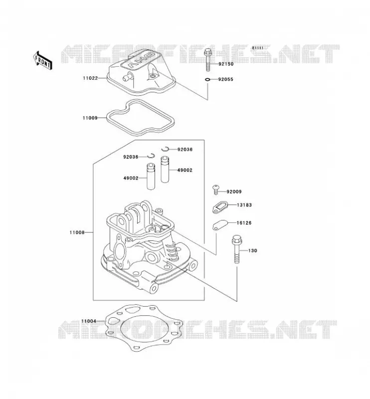 CULASSE Kawasaki SSV 300 no_year MULE 550  KAF300-C4
