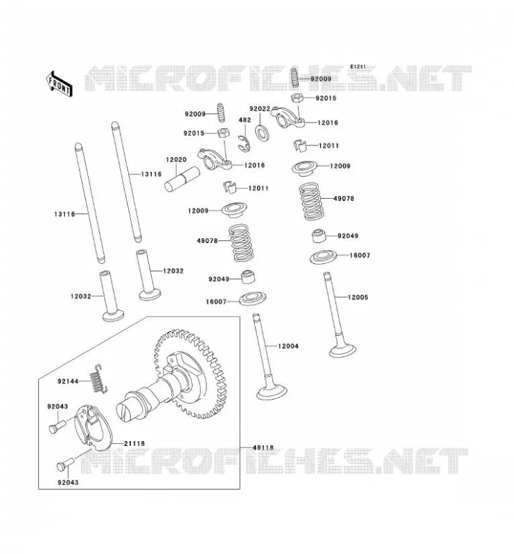SOUPAPE/ARBRE A CAME Kawasaki SSV 300 no_year MULE 550  KAF300-C5