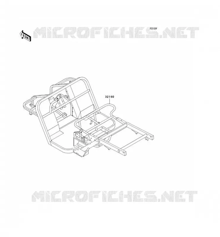 CH&Acirc;SSIS Kawasaki SSV 300 2003 MULE 550  KAF300-C6