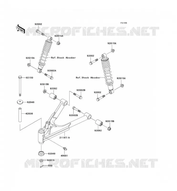 SUSPENSION Kawasaki SSV 300 no_year MULE 550  KAF300-C6