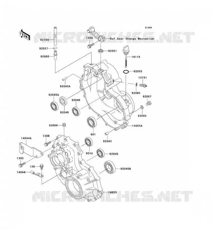 PONT Kawasaki SSV 300 2004 MULE 550  KAF300-C7