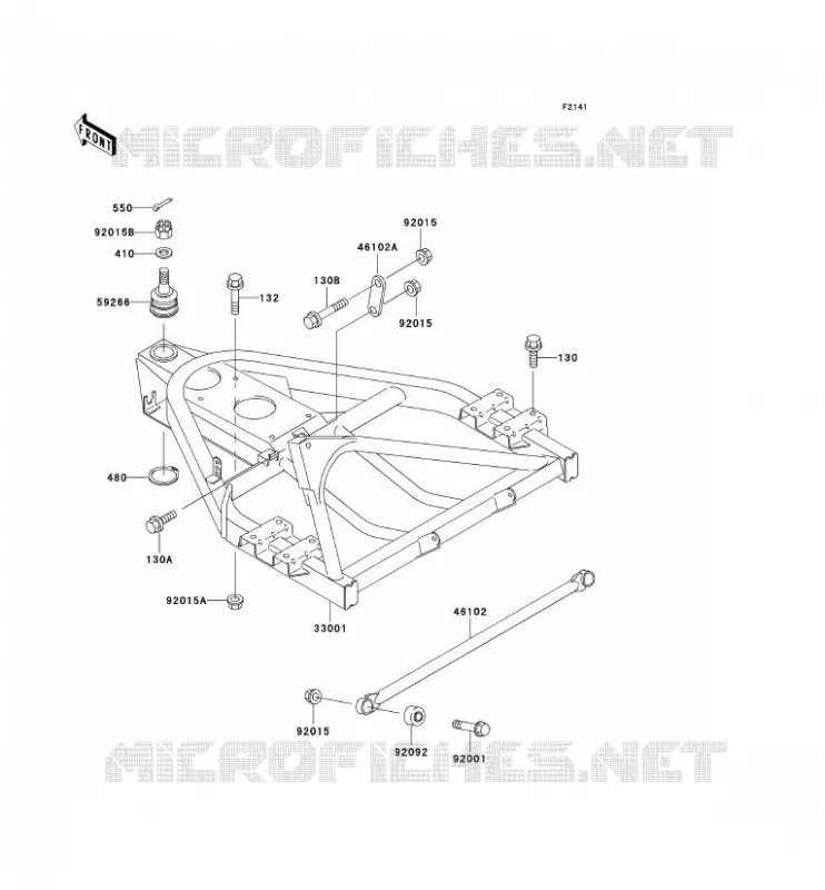 BRAS OSCILLANT Kawasaki SSV 300 no_year MULE 520  KAF300-D3