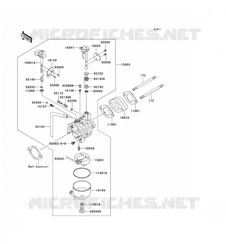 CARBURATEUR(CN,US) Kawasaki SSV 400 2006 MULE 610 4X4  KAF400A6F