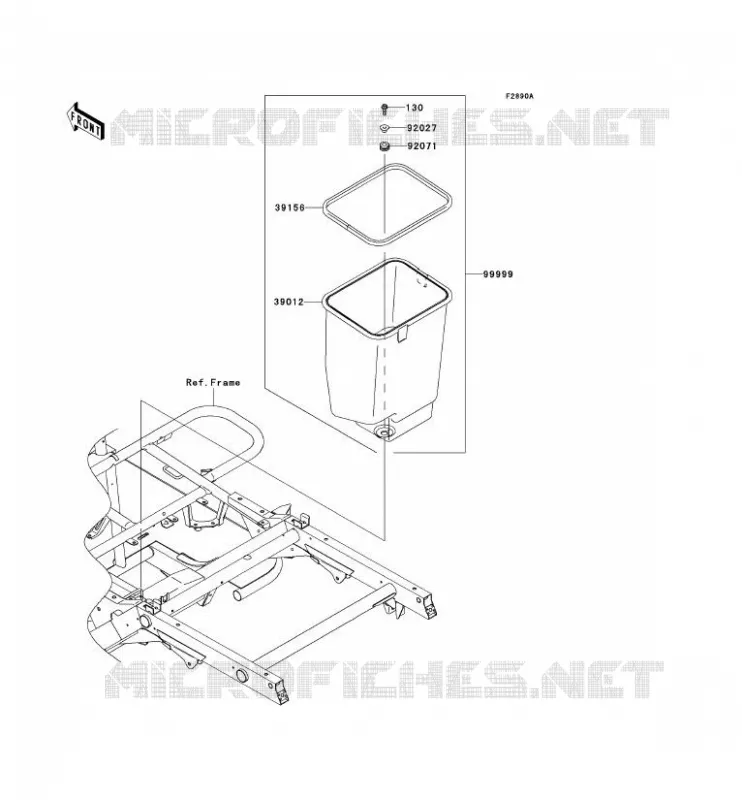 PIECE EN OPTION(CADRE) Kawasaki SSV 400 2007 MULE 610 4X4  KAF400A7F